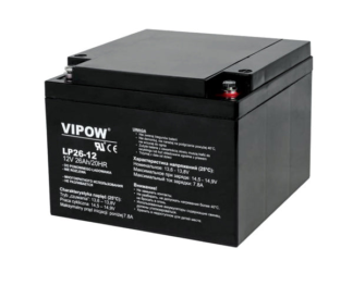 Batéria olovená 12V 26Ah VIPOW BAT0270