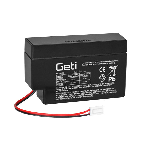 Batérie olovená 12V 0.8Ah GETI