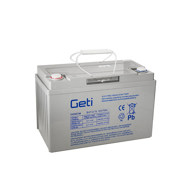 Batérie olovená 12V 75Ah GETI pre elektromotory
